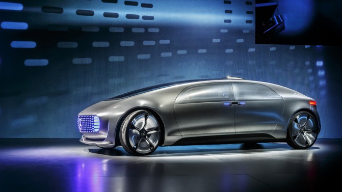 World premiere of the Mercedes-Benz F 015 Luxury in Motion at the CES, Las Vegas 2015 Weltpremiere des Mercedes-Benz F 015 Luxury in Motion auf der CES, Las Vegas 2015