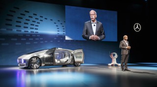 World premiere of the Mercedes-Benz F 015 Luxury in Motion at the CES, Las Vegas 2015 Weltpremiere des Mercedes-Benz F 015 Luxury in Motion auf der CES, Las Vegas 2015