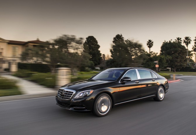 Mercedes-Maybach S 600 and S-Class Model Range pressdrive Santa Barbara 2015 , S600 Peridot Brown metallic, Exclusive Nappa Leather Nut Brown / Black