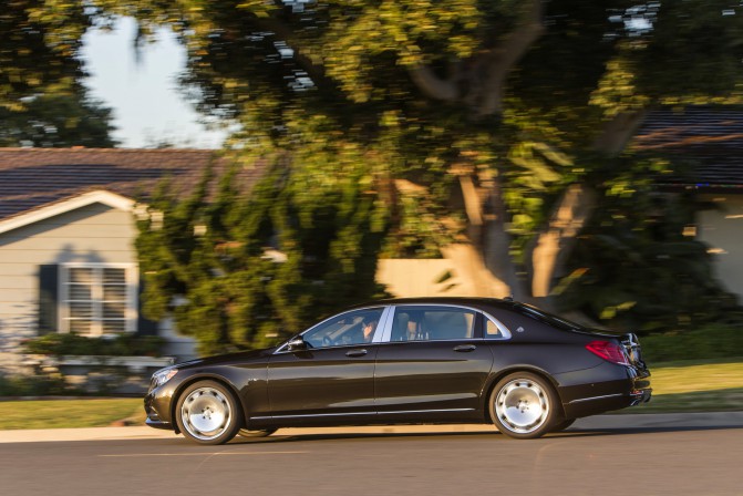 Mercedes-Maybach S 600 and S-Class Model Range pressdrive Santa Barbara 2015 , S600 Peridot Brown metallic, Exclusive Nappa Leather Nut Brown / Black