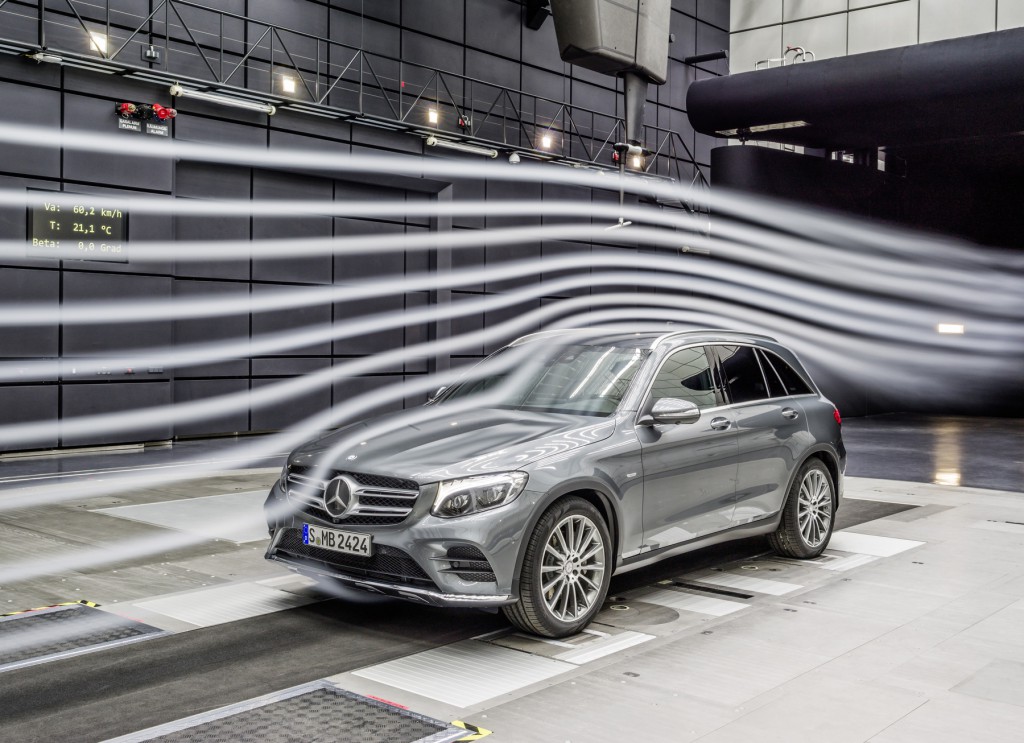 Mercedes-Benz GLC, Aerodynamik Test im Windkanal Mercedes-Benz GLC, aerodynamik testing in the wind tunnel